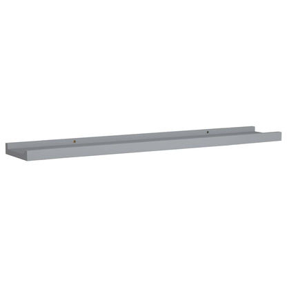 Bilderleisten 2 Stk. Grau 80x9x3 cm MDF - Pazzar.ch