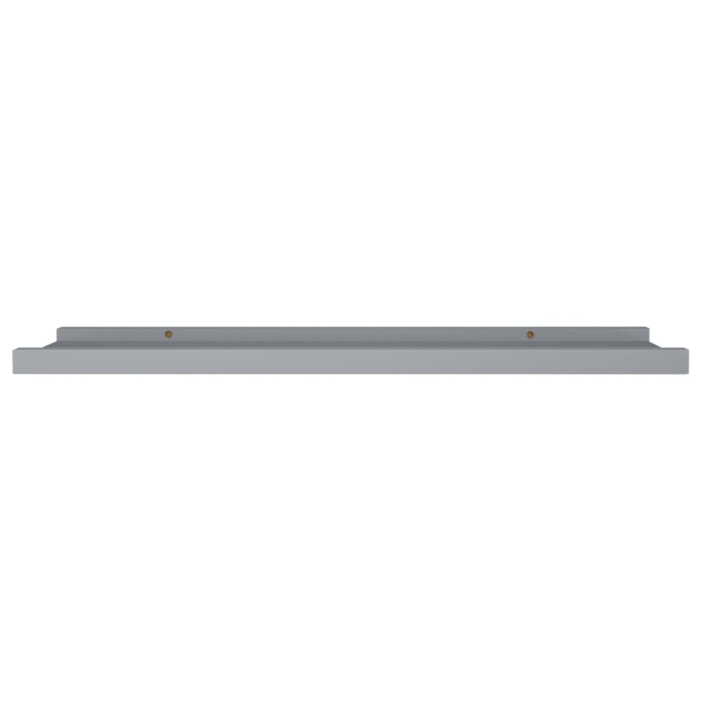 Bilderleisten 2 Stk. Grau 80x9x3 cm MDF - Pazzar.ch