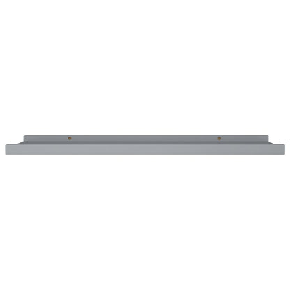 Bilderleisten 2 Stk. Grau 80x9x3 cm MDF - Pazzar.ch