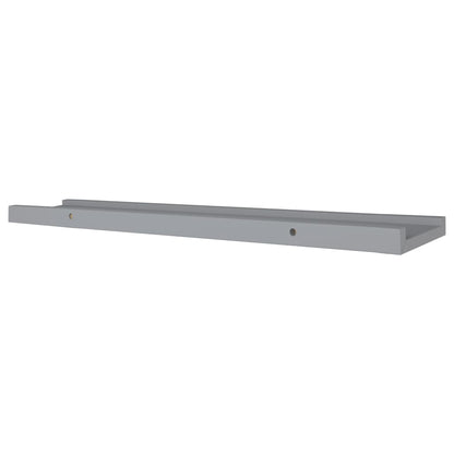 Bilderleisten 2 Stk. Grau 80x9x3 cm MDF - Pazzar.ch