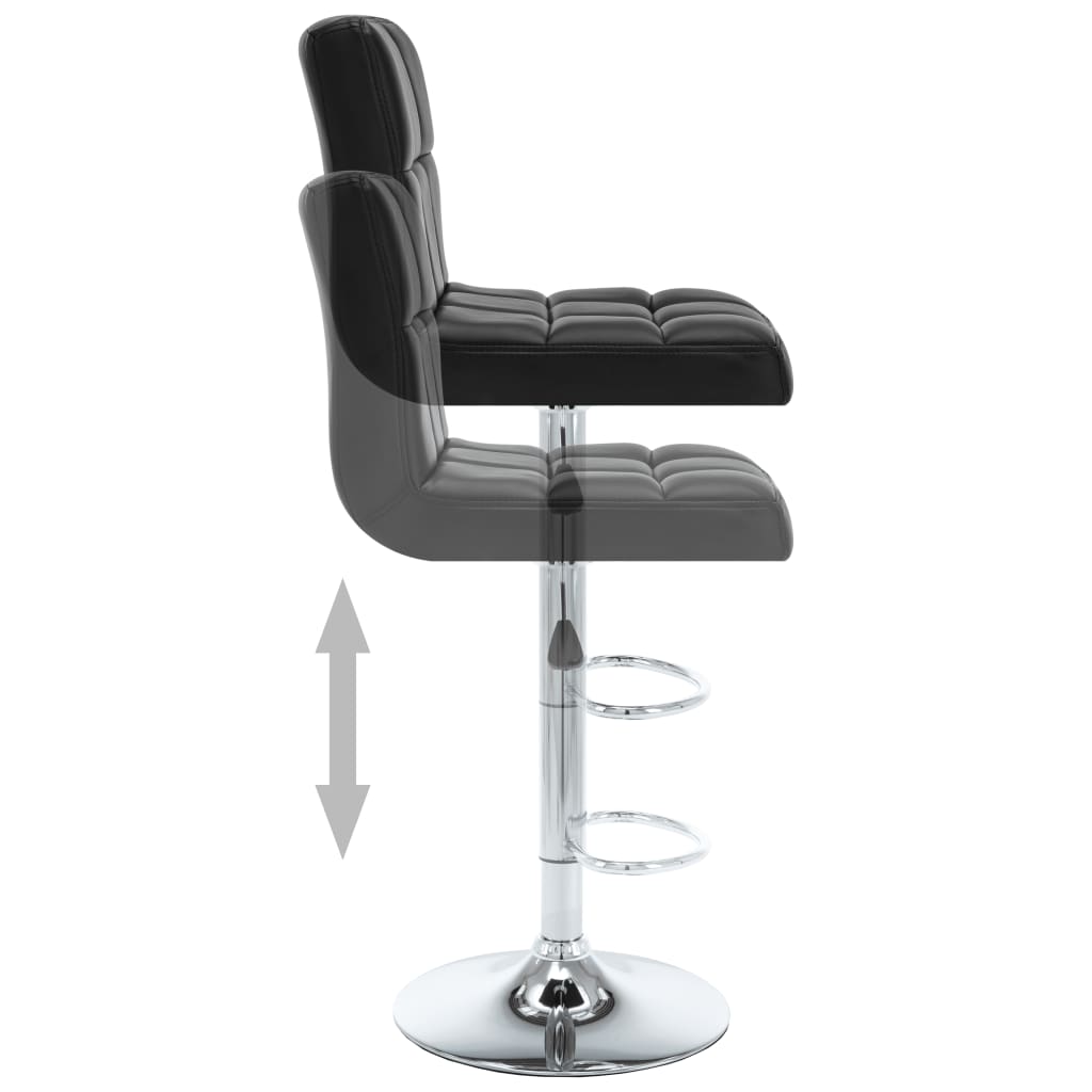 Barhocker 2 Stk. Schwarz Kunstleder - Pazzar.ch