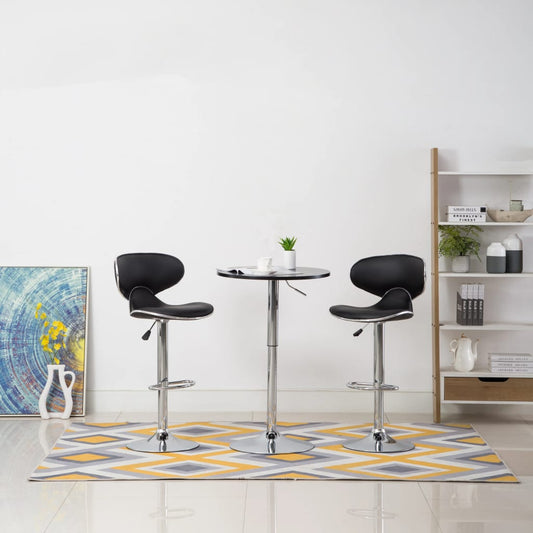 Barhocker 2 Stk. Schwarz Kunstleder - Pazzar.ch
