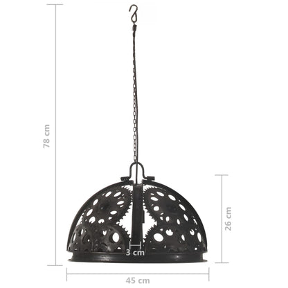 Deckenlampe Industriestil Kettenrad-Design 45 cm E27 - Pazzar.ch