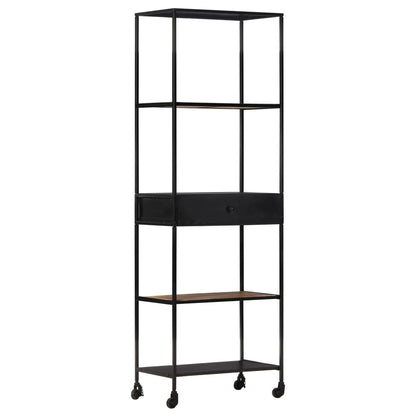 Bücherregal 60x35x180 cm Raues Mangoholz & Eisen - Pazzar.ch