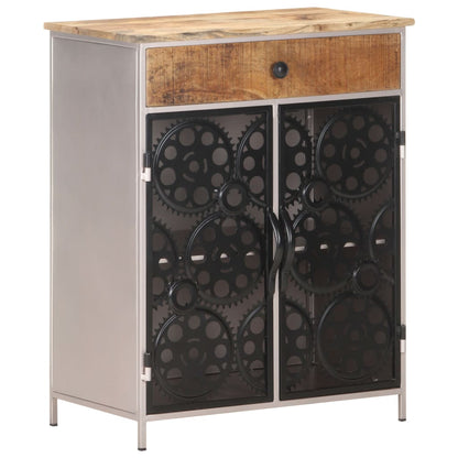 Sideboard 60x35x75 cm Raues Mangoholz & Eisen - Pazzar.ch