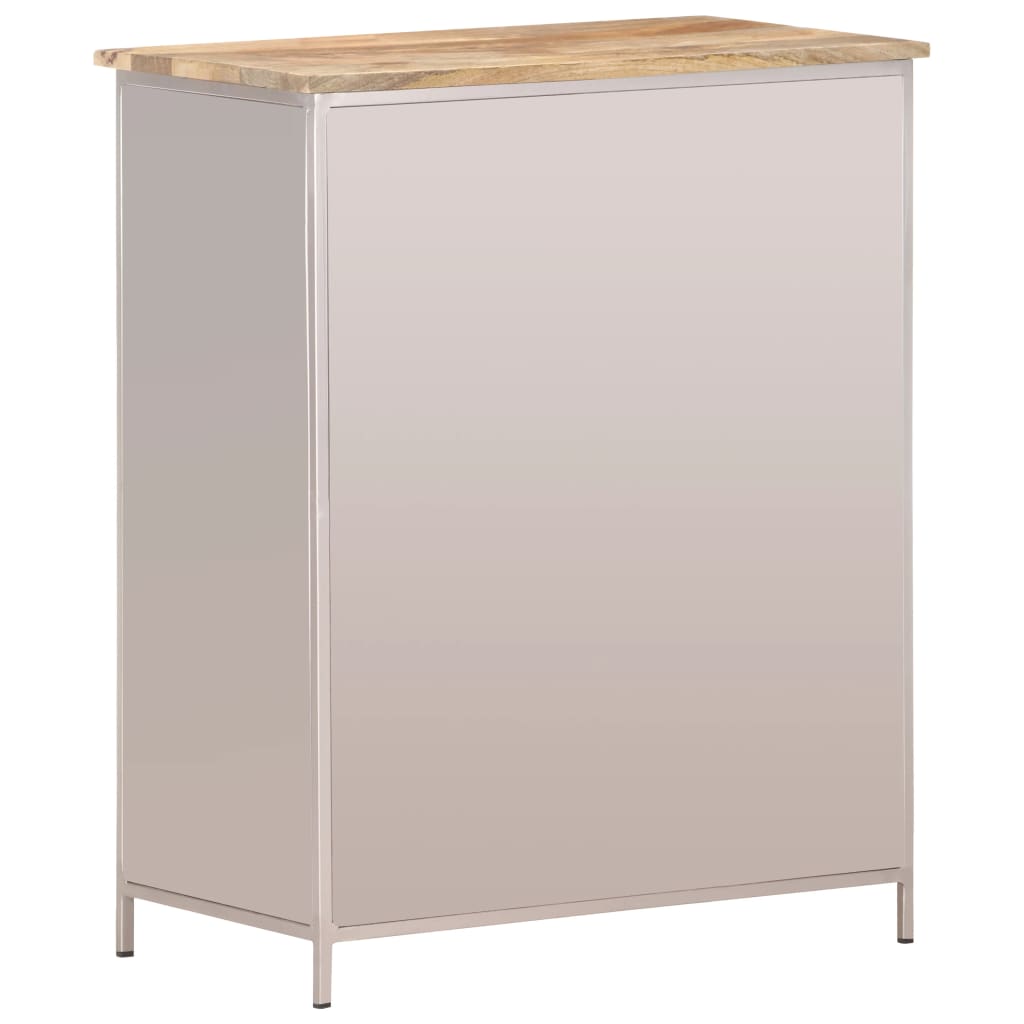 Sideboard 60x35x75 cm Raues Mangoholz & Eisen - Pazzar.ch
