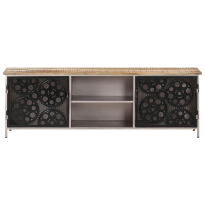 TV-Schrank 120x30x40 cm Raues Mangoholz - Pazzar.ch