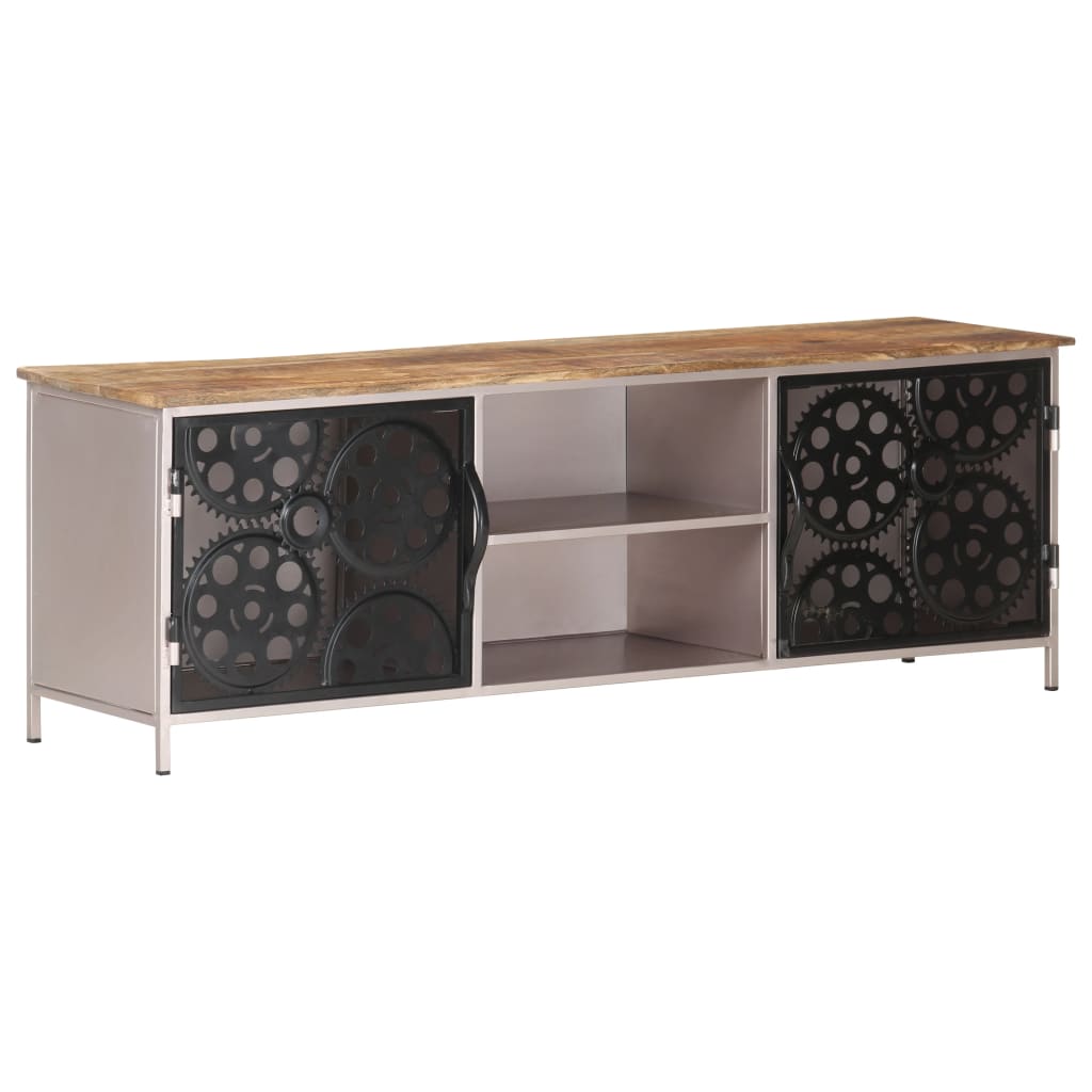 TV-Schrank 120x30x40 cm Raues Mangoholz - Pazzar.ch