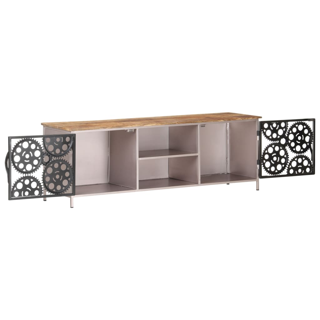 TV-Schrank 120x30x40 cm Raues Mangoholz - Pazzar.ch