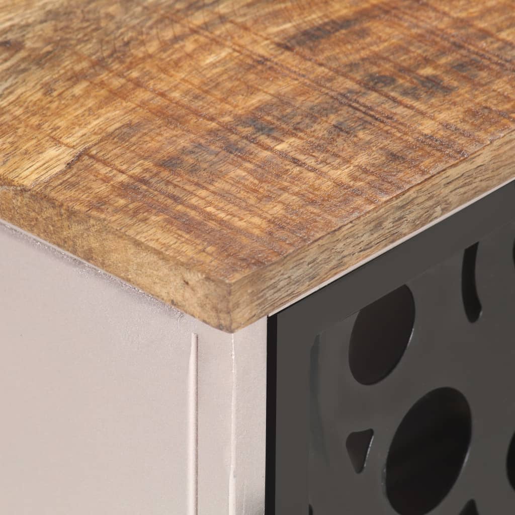 TV-Schrank 120x30x40 cm Raues Mangoholz - Pazzar.ch