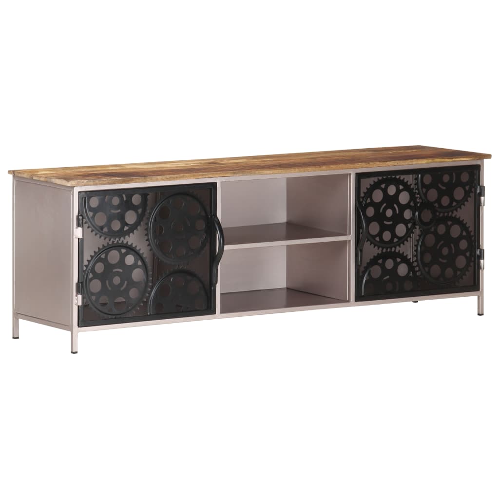 TV-Schrank 120x30x40 cm Raues Mangoholz - Pazzar.ch