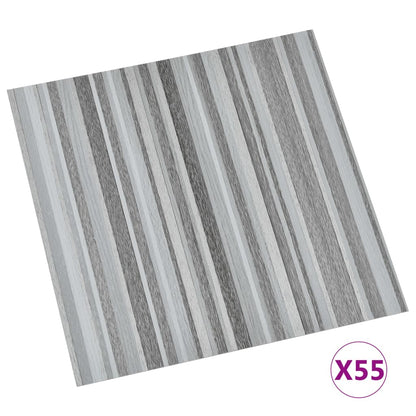 PVC-Fliesen Selbstklebend 55 Stk. 5,11 m² Hellgrau - Pazzar.ch