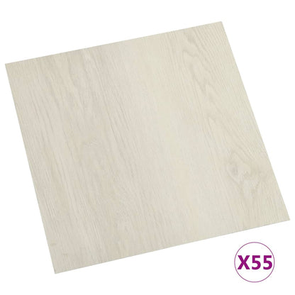 PVC-Fliesen Selbstklebend 55 Stk. 5,11 m² Beige - Pazzar.ch