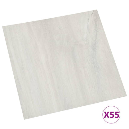 PVC-Fliesen Selbstklebend 55 Stk. 5,11 m² Creme - Pazzar.ch