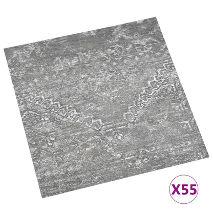 PVC-Fliesen Selbstklebend 55 Stk. 5,11 m² Betongrau - Pazzar.ch