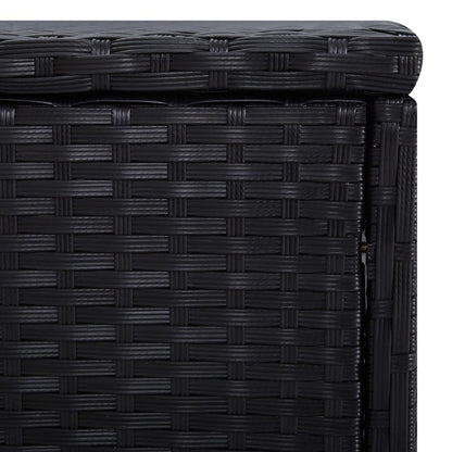 Sonnenliege mit Auflage und Teetisch Poly Rattan Blau - Pazzar.ch