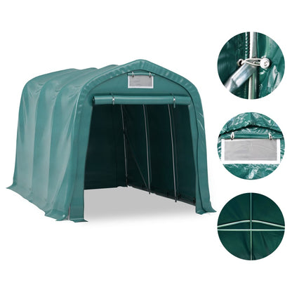 Garagenzelt PVC 2,4x3,6 m Grün - Pazzar.ch