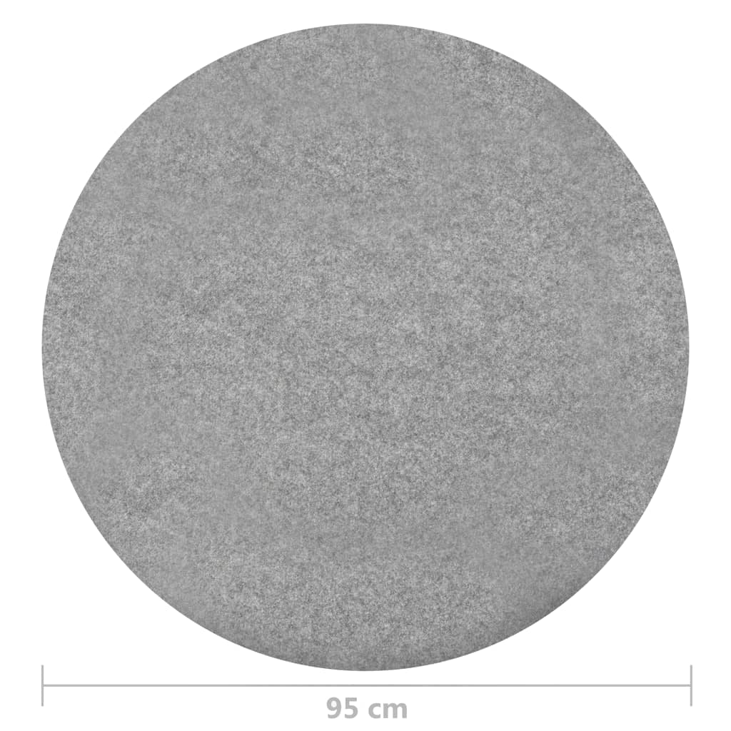 Kunstrasen mit Noppen Durchm. 95 cm Grau Rund - Pazzar.ch