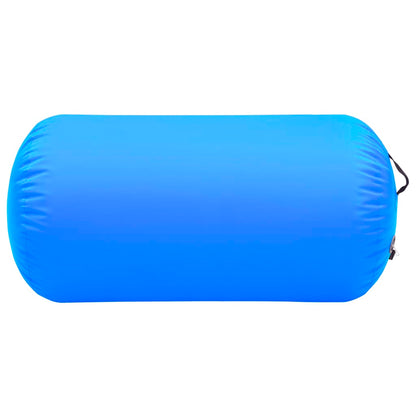 Aufblasbare Gymnastik-Rolle mit Pumpe 120x90 cm PVC Blau - Pazzar.ch