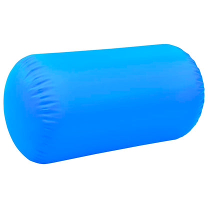 Aufblasbare Gymnastik-Rolle mit Pumpe 120x90 cm PVC Blau - Pazzar.ch