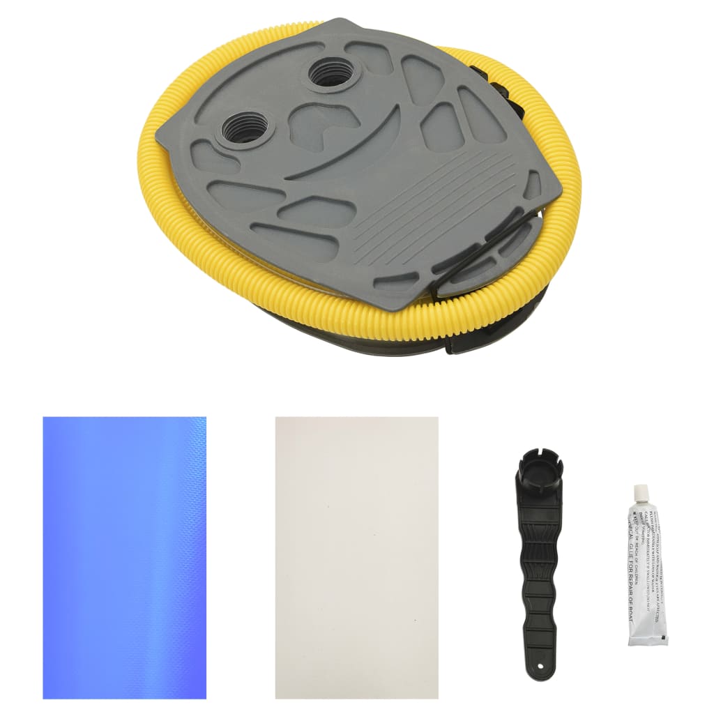 Aufblasbare Gymnastik-Rolle mit Pumpe 120x90 cm PVC Blau - Pazzar.ch