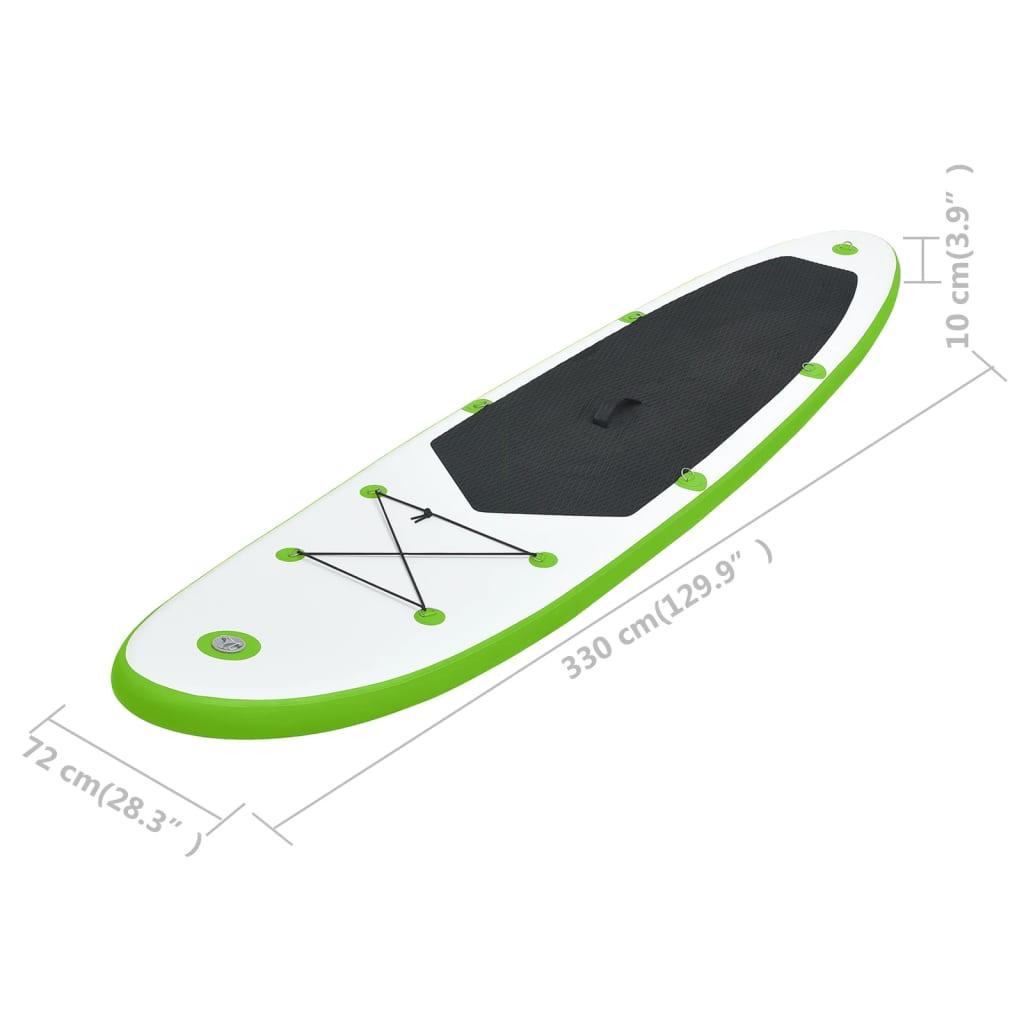 Aufblasbares Stand Up Paddle Board Set Grün und Weiß - Pazzar.ch