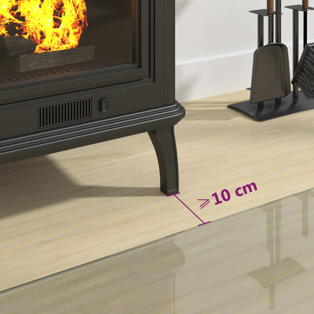 Funkenschutzplatte Glas Halbrund 1200x500 mm - Pazzar.ch