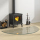 Funkenschutzplatte Glas Halbrund 1200x600 mm