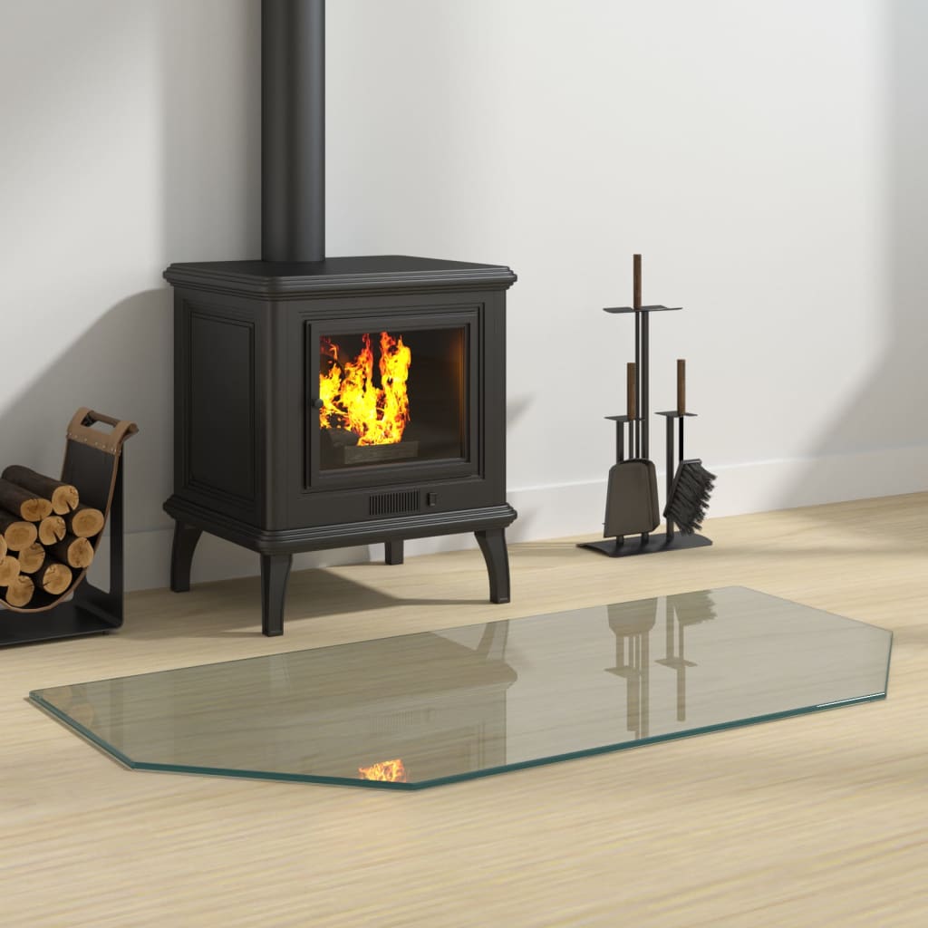 Kaminofen Glasplatte Sechseck 100x50 cm - Pazzar.ch