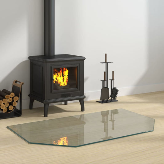 Kaminofen Glasplatte Sechseck 100x60 cm - Pazzar.ch
