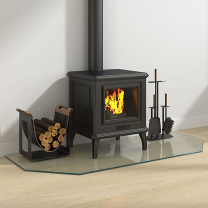 Kaminofen Glasplatte Sechseck 120x50 cm - Pazzar.ch