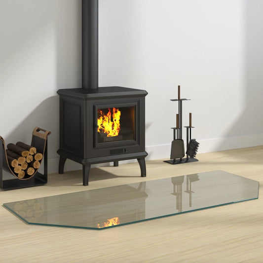 Kaminofen Glasplatte Sechseck 120x50 cm - Pazzar.ch