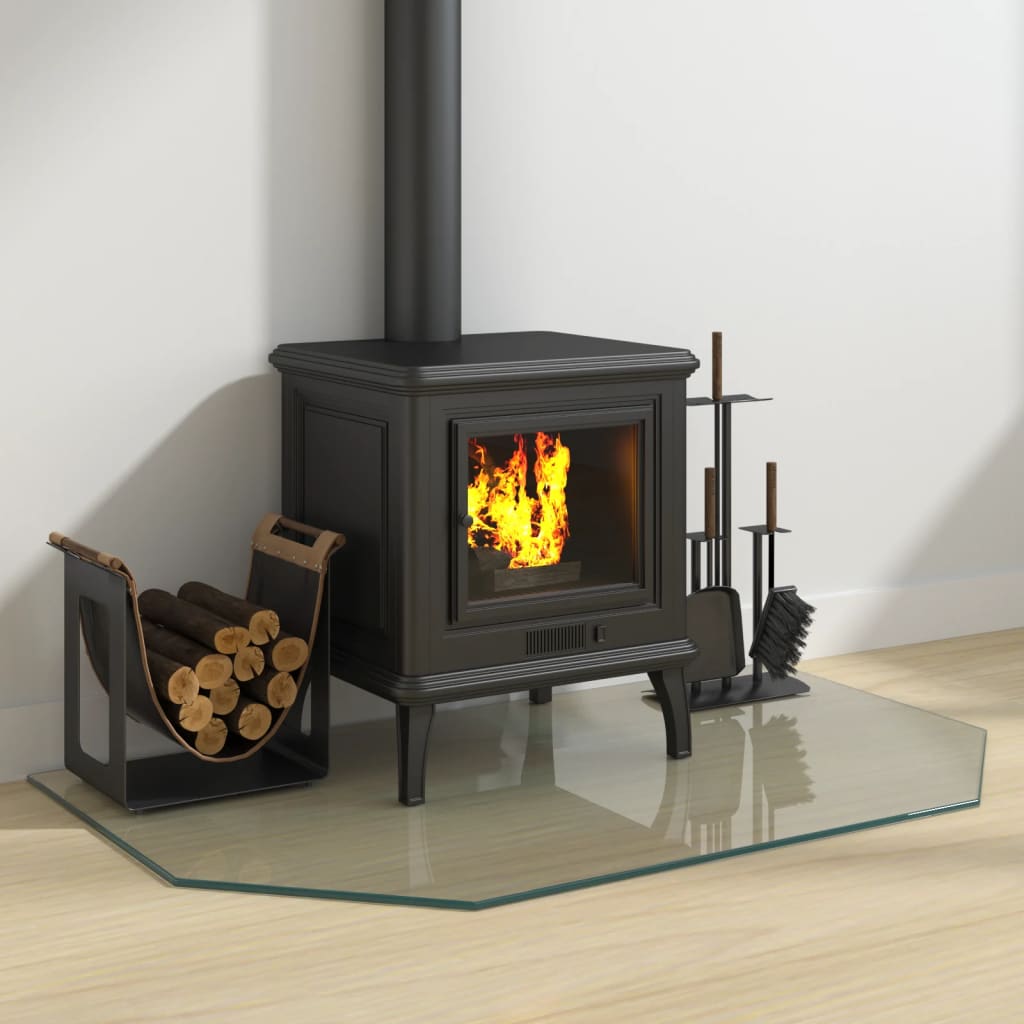 Kaminofen Glasplatte Sechseck 100x60 cm - Pazzar.ch