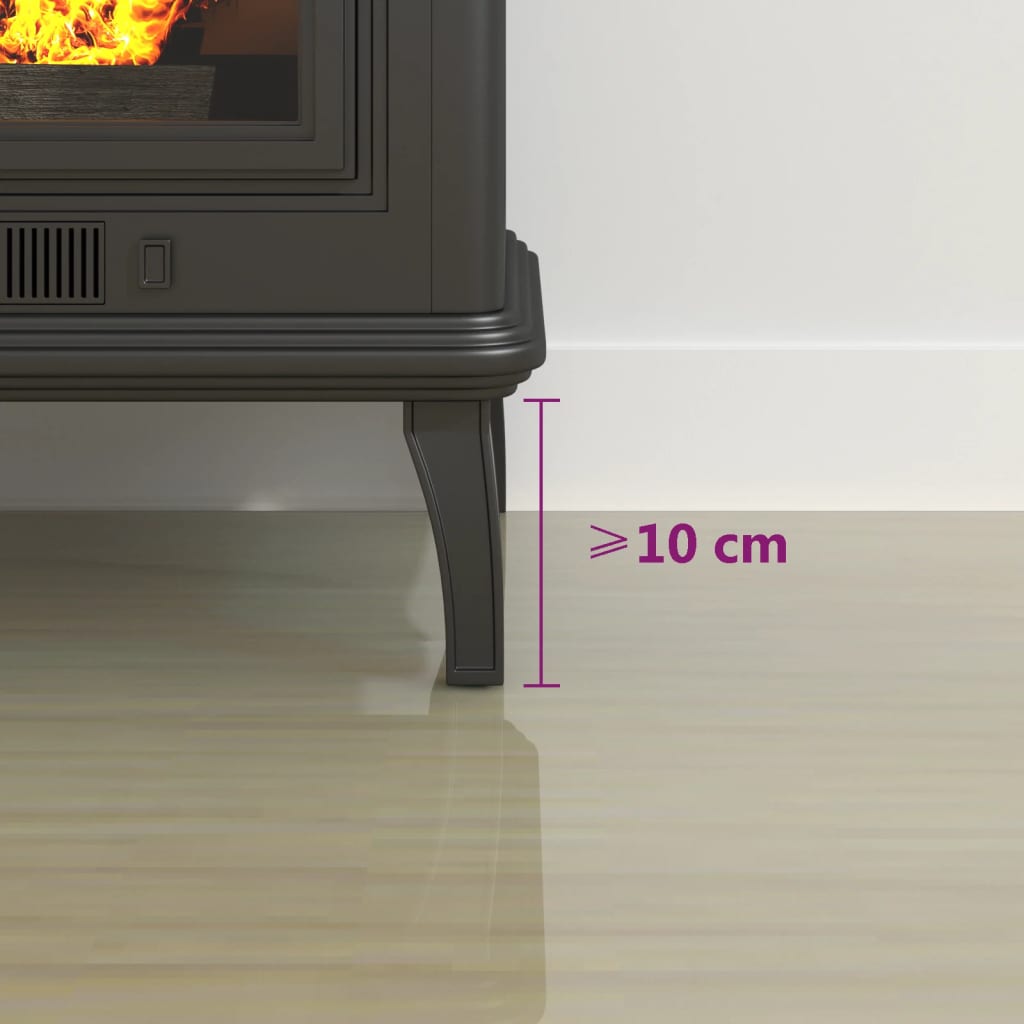 Kaminofen Glasplatte Sechseck 100x60 cm - Pazzar.ch