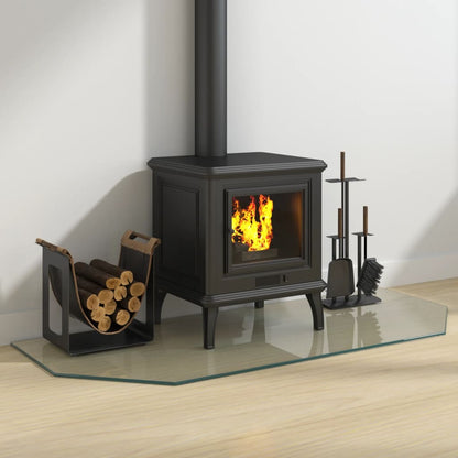Kaminofen Glasplatte Sechseck 120x50 cm - Pazzar.ch