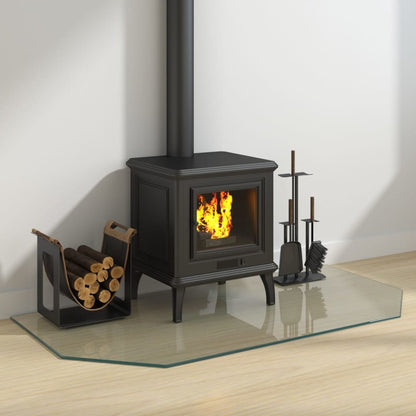 Kaminofen Glasplatte Sechseck 120x60 cm - Pazzar.ch