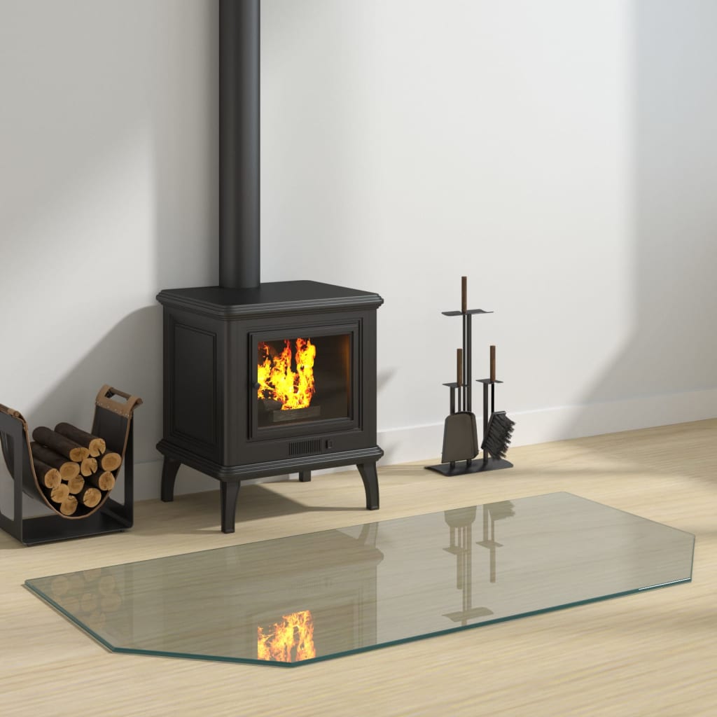 Kaminofen Glasplatte Sechseck 120x60 cm - Pazzar.ch