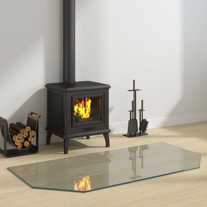 Kaminofen Glasplatte Sechseck 120x60 cm - Pazzar.ch
