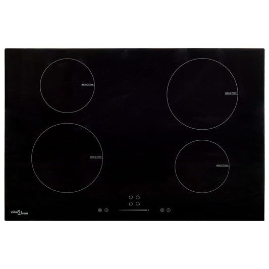 Induktionskochfeld mit 4 Platten Touch Control Glas 77cm 7000 W - Pazzar.ch
