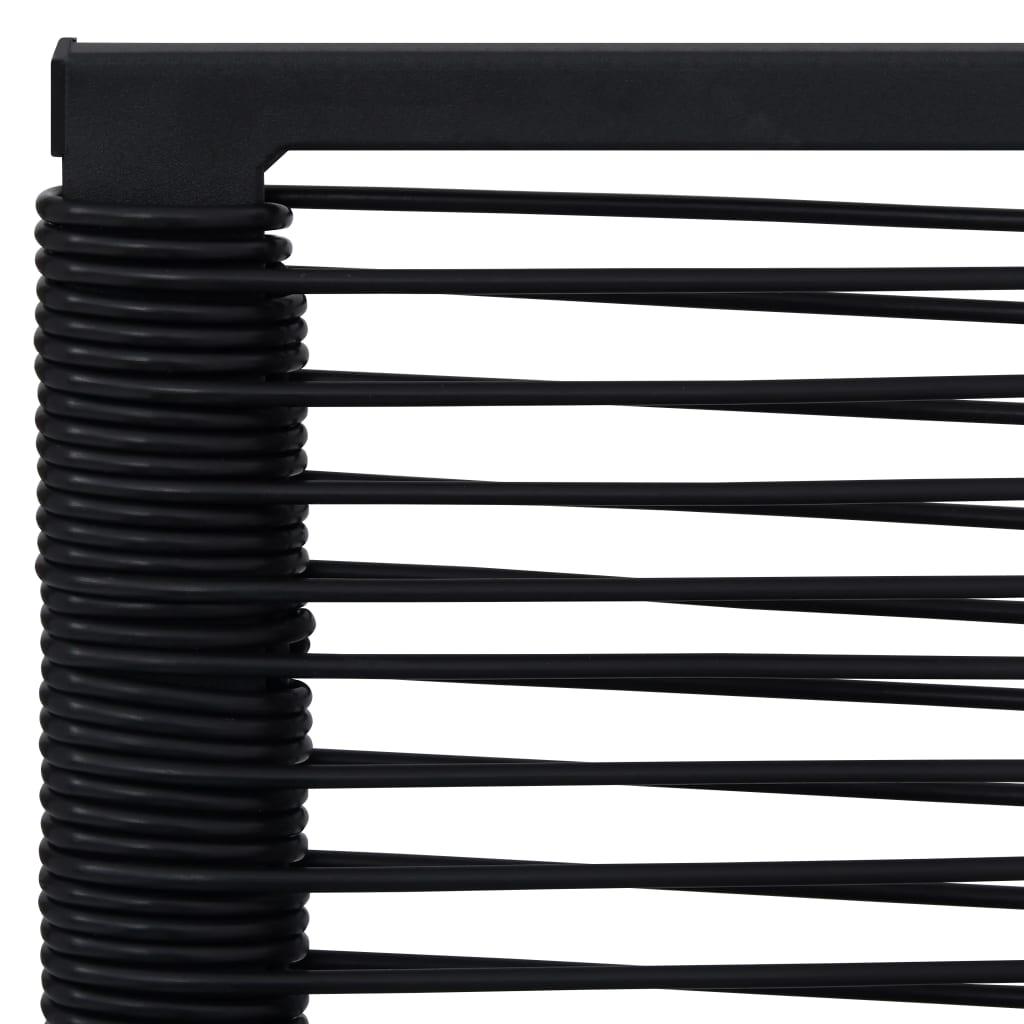 Gartenstühle 2 Stk. PVC Rattan Schwarz - Pazzar.ch