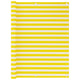 Balkon-Sichtschutz Gelb und Weiß 120x500 cm HDPE