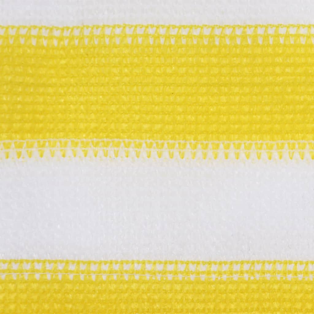 Balkon-Sichtschutz Gelb und Weiß 120x500 cm HDPE - Pazzar.ch