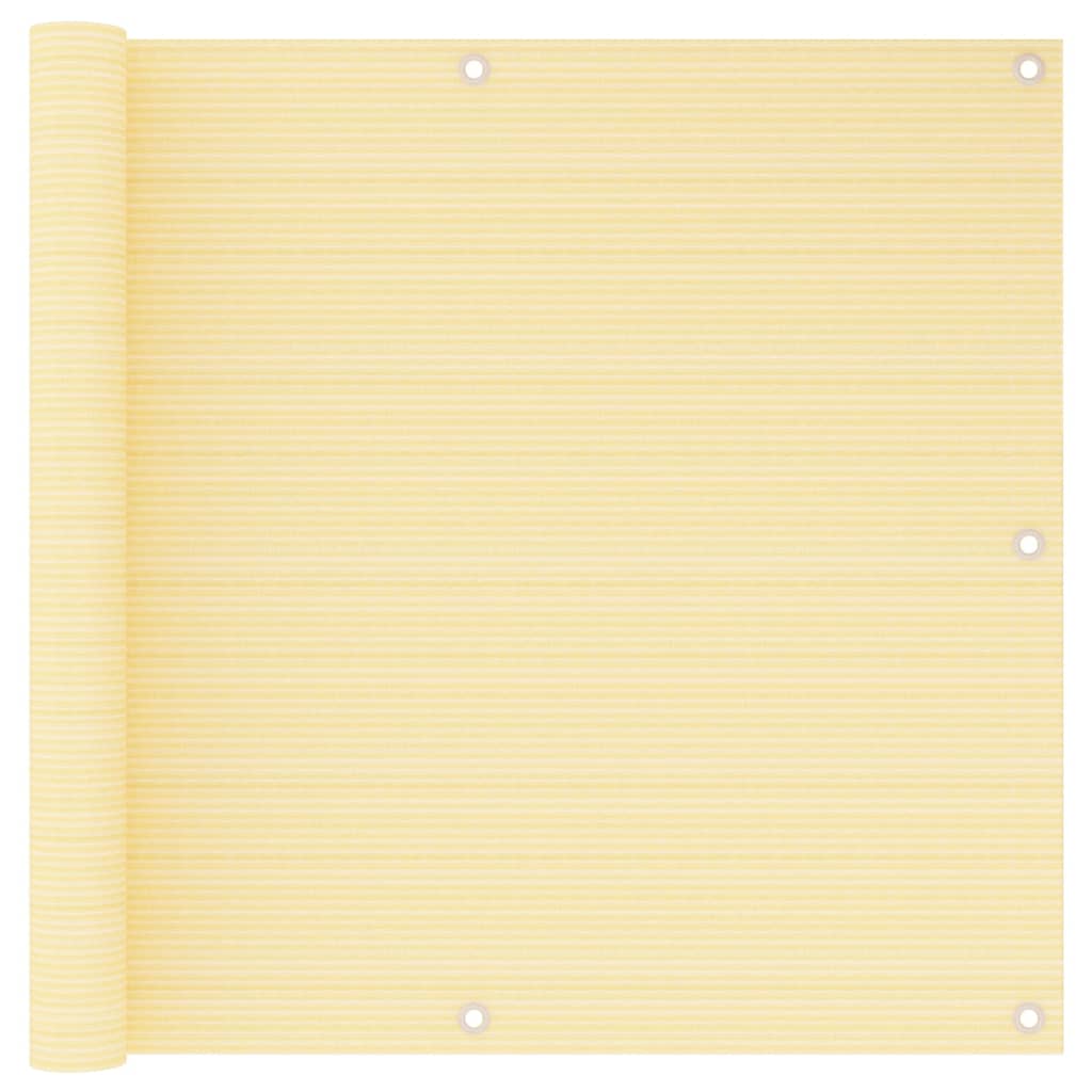 Balkon-Sichtschutz Beige 90x500 cm HDPE - Pazzar.ch