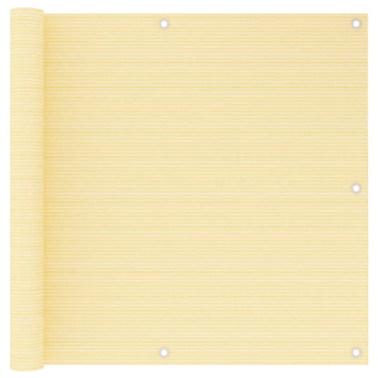 Balkon-Sichtschutz Beige 90x500 cm HDPE - Pazzar.ch