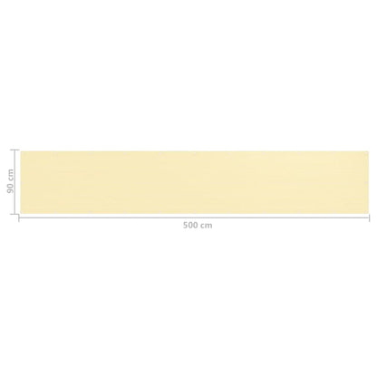 Balkon-Sichtschutz Beige 90x500 cm HDPE - Pazzar.ch