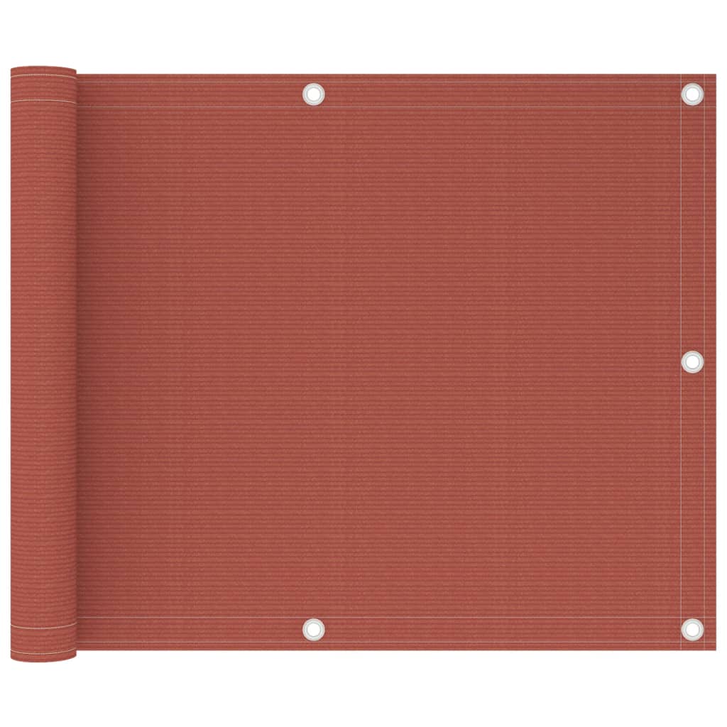 Balkon-Sichtschutz Terracotta-Rot 75x300 cm HDPE
