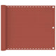 Balkon-Sichtschutz Terracotta-Rot 75x600 cm HDPE