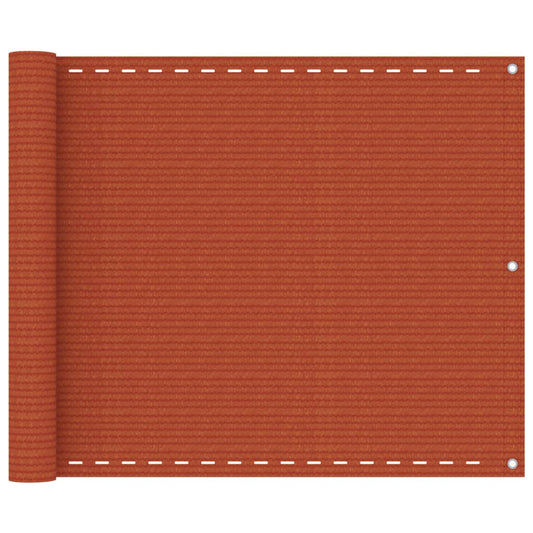 Balkon-Sichtschutz Orange 75x300 cm HDPE - Pazzar.ch
