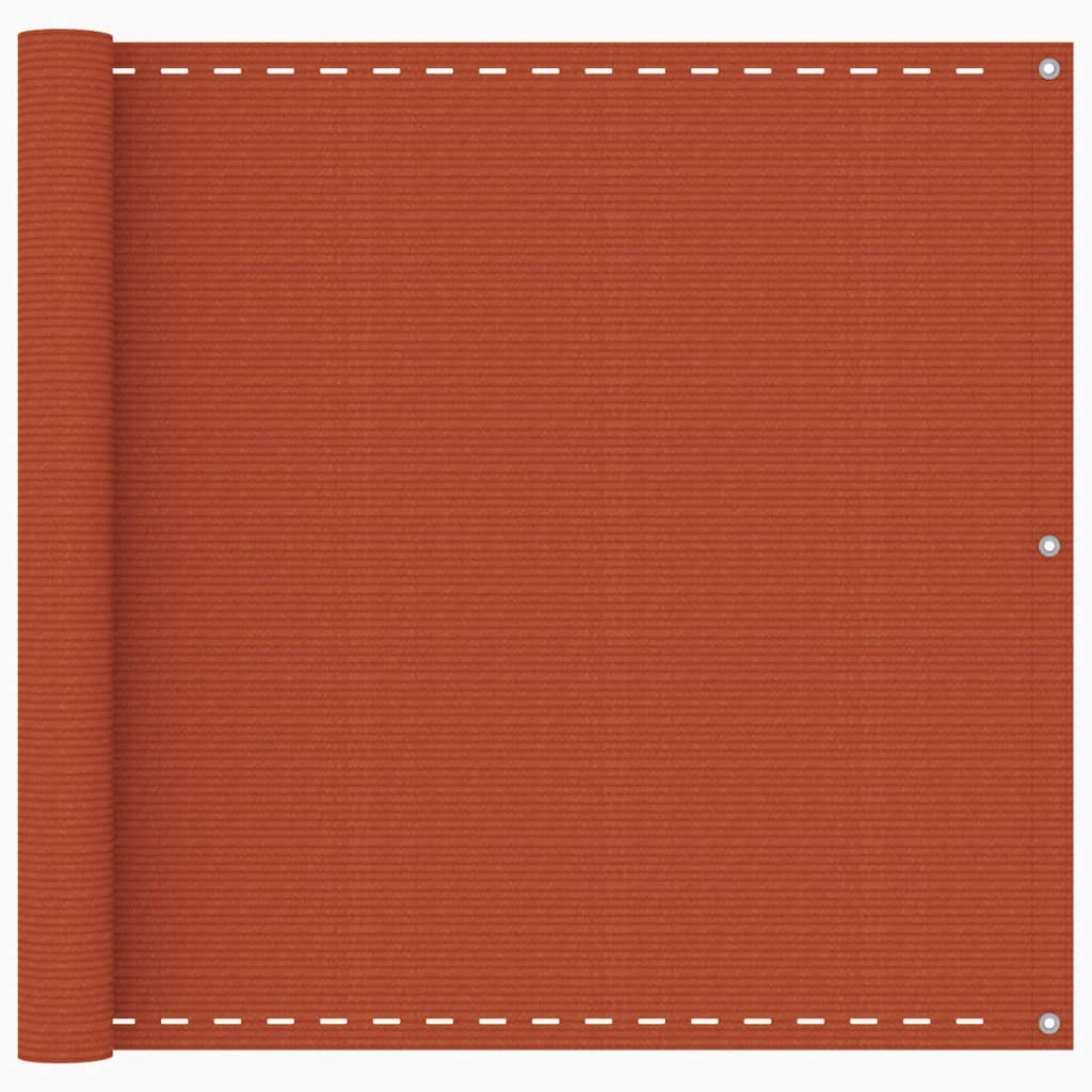 Balkon-Sichtschutz Orange 90x500 cm HDPE