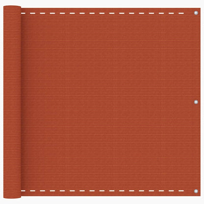 Balkon-Sichtschutz Orange 90x500 cm HDPE - Pazzar.ch